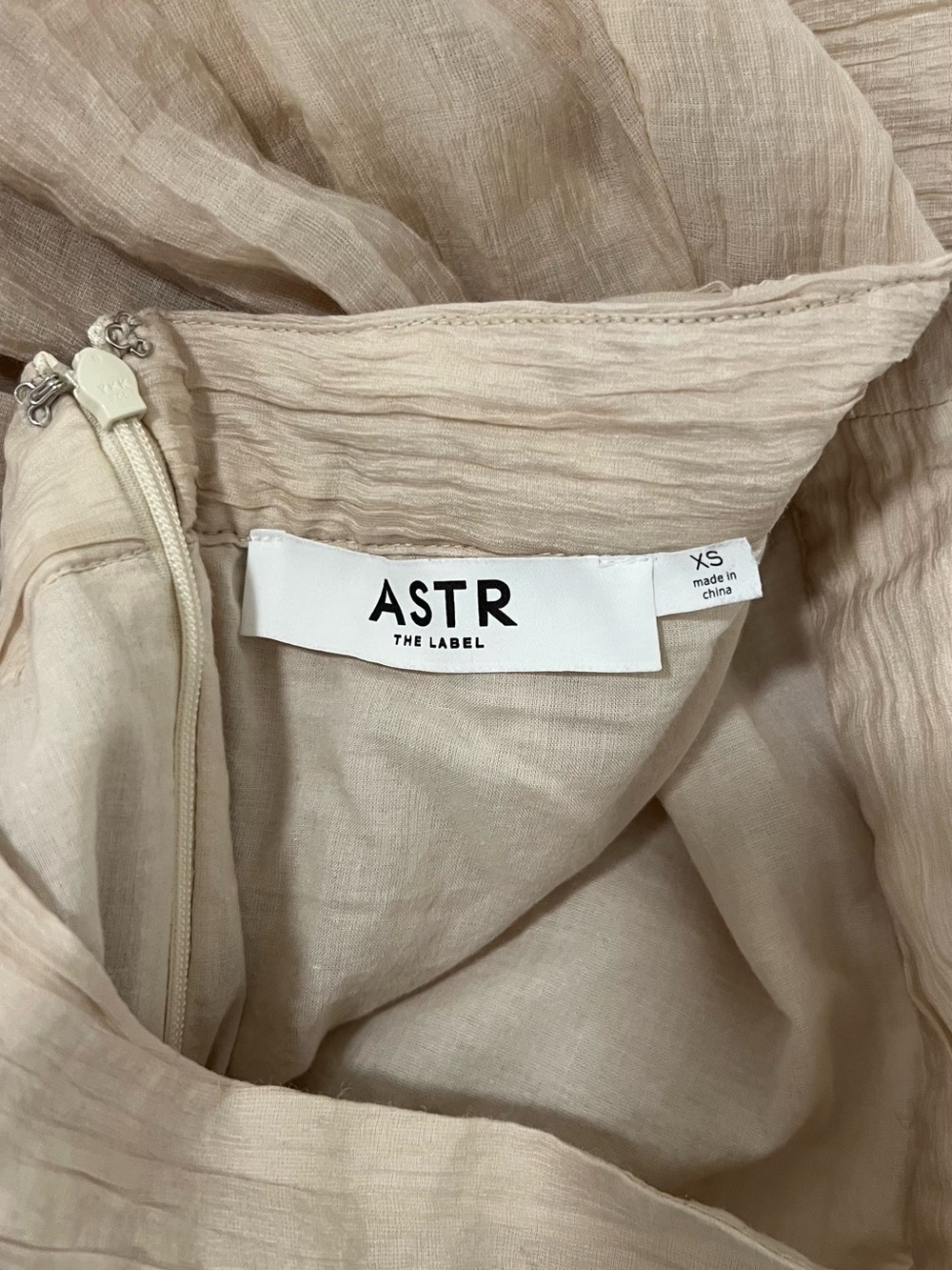 Astr Cream Pleated Maxi Skirt - Picture 3 of 3